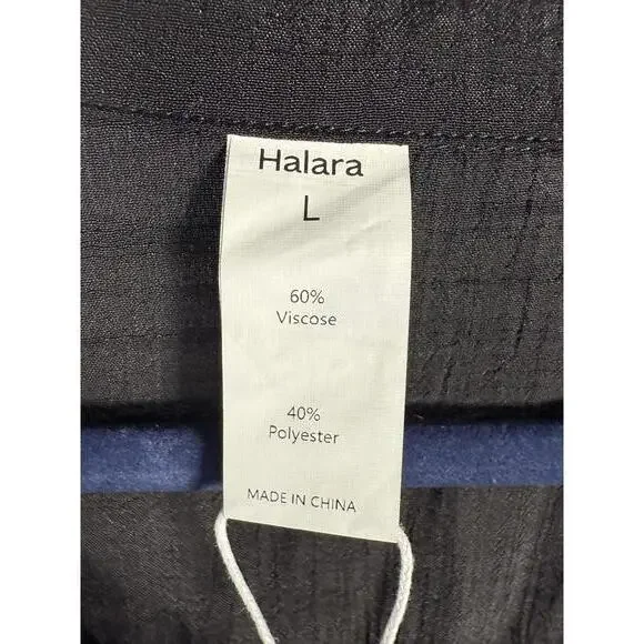 NWT Halara Work Blouse Black Large - Picture 4 of 6